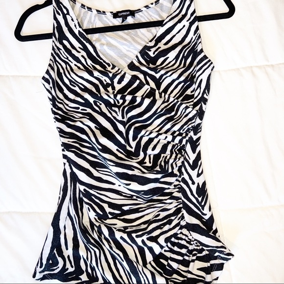 Express Zebra Print Tank - Picture 2 of 3